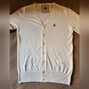 Diesel Tricot & Co Cardigan Sweater Cotton blend Men's Small Cream